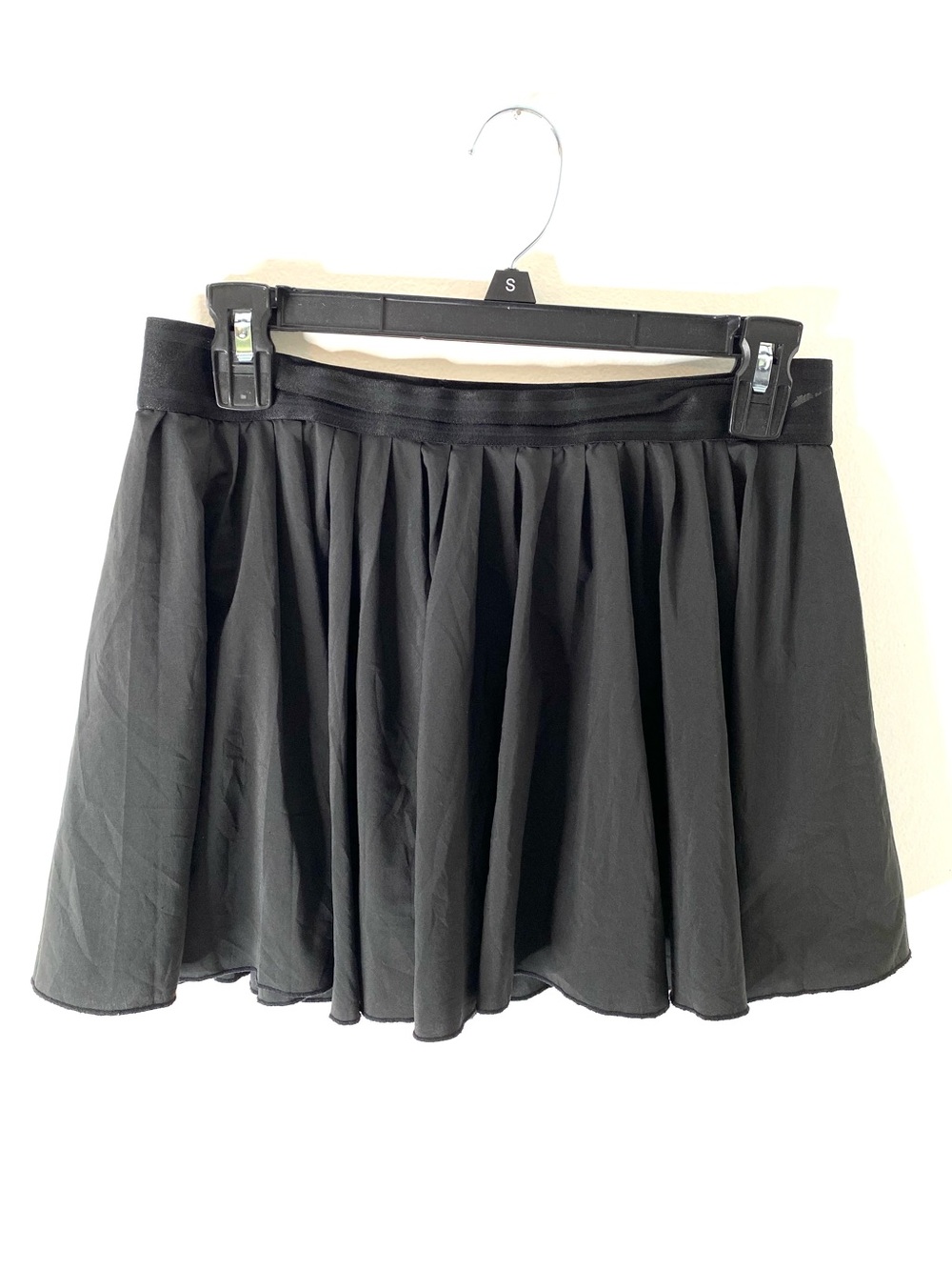 Nike Dri-FIT Black Pleated Tennis Skort Built-In Shorts Elastic Waist Skirt